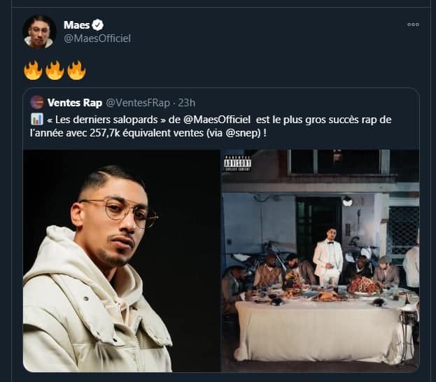 Maes est le N°1 du Rap en 2020 devant Ninho et Jul