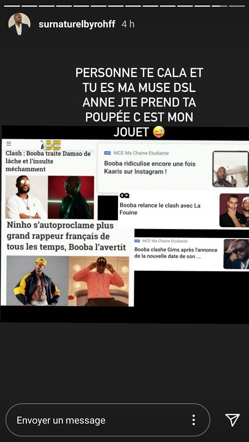 Rohff met en garde Booba, j'vais te terminer après son message à Ninho !