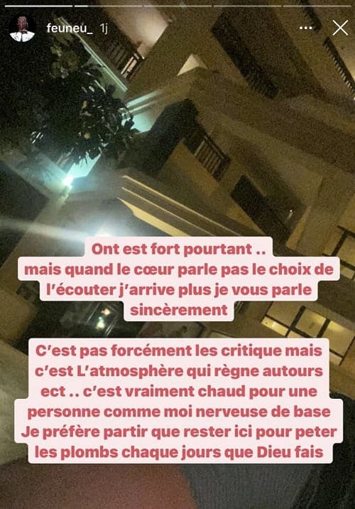 Feuneu annonce qu’il arrête tout dans une story intrigante
