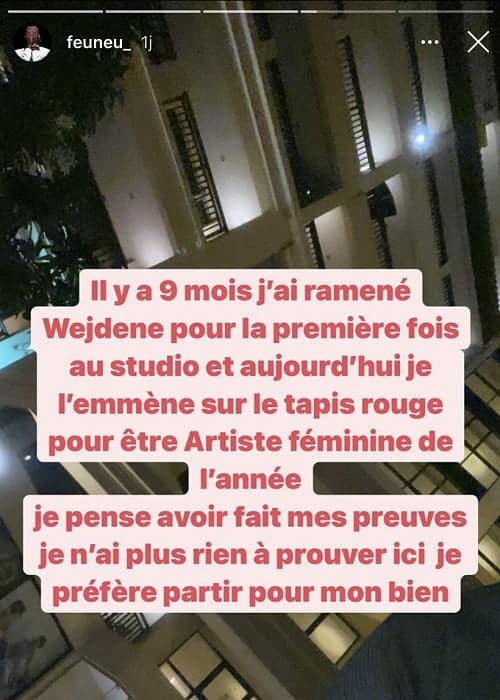 Feuneu annonce qu’il arrête tout dans une story intrigante