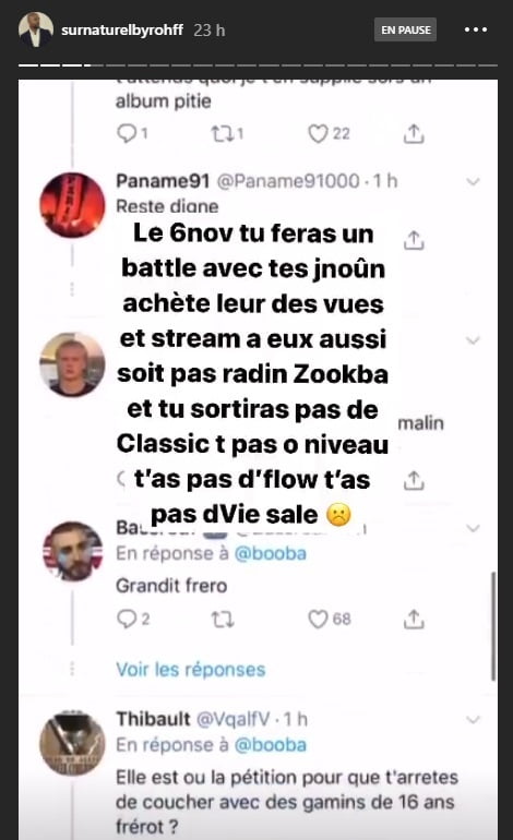 Rohff se moque de la pétition ridicule lancée par Booba pour qu'il sorte un titre le 6 novembre