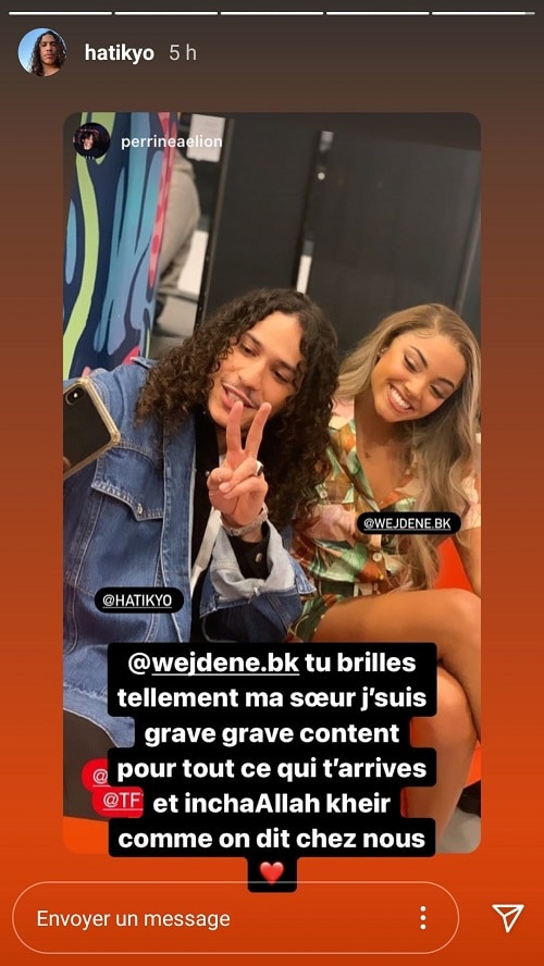 Hatik fait une magnifique déclaration à Wejdene