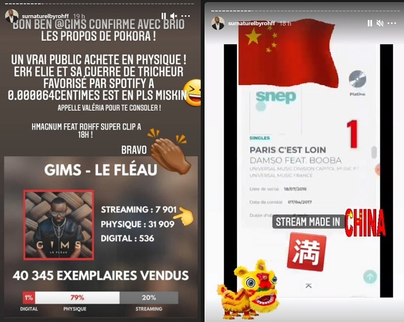 Rohff balance des graves accusations contre Spotify qui soutiendrai Booba