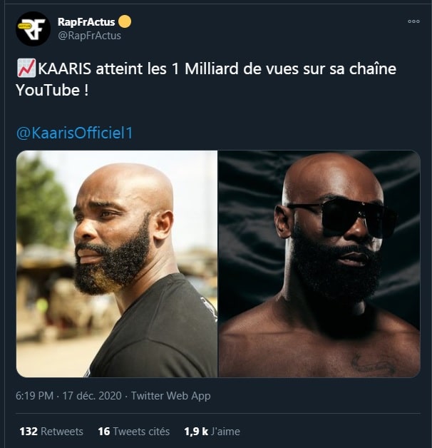 >Kaaris atteint le milliard de vues