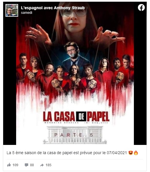 La Casa de Papel : On a une date pour la sortie de la saison 5