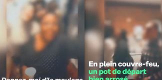 La Moulaga d’Heuss & Jul ambiance des policiers qui font une soirée en plein couvre-feu