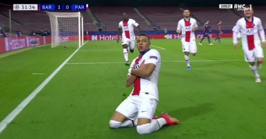 Le superbe but de Kylian Mbappé face au Barca [Vidéo]