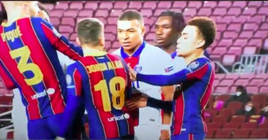 Mbappé menace Jordi Alba [Vidéo]