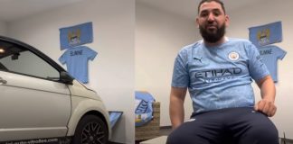 Mohamed Henni célèbre la défaite du PSG en écrasant une TV avec sa voiture