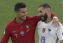 La belle image de Cristiano Ronaldo qui félicite Benzema