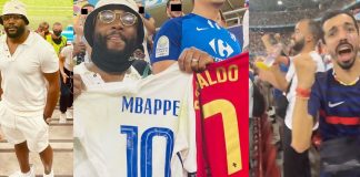 Gradur récupère les maillots de Mbappé et Ronaldo après France-Portugal