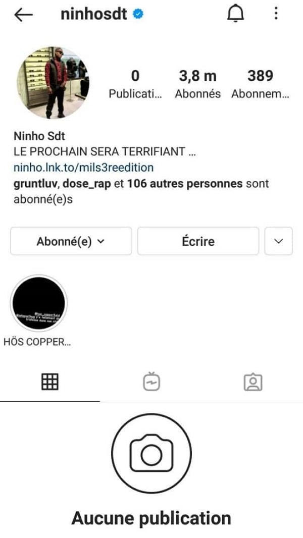 Ninho fait une annonce 