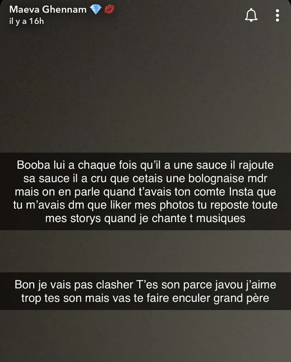 Maeva Ghennam insulte Booba après les propos sur son vagin, il stoppe le clash