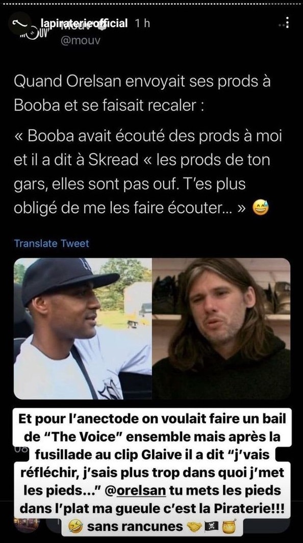 Orelsan révèle s'être pris un gros STOP de Booba, B2O répond 5