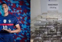 160kg de cannabis signé Kylian Mbappé saisis par la police