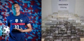 160kg de cannabis signé Kylian Mbappé saisis par la police