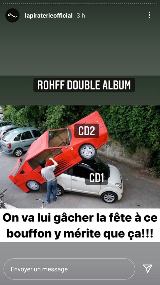 La réaction de Booba pour compromettre l'album de Rohff 3