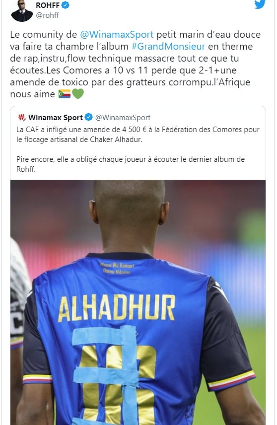 Rohff démolit le CM de Winamax pour s'être moqué de sa musique 2