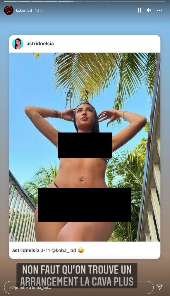Koba LaD manque à Astrid Nelsia aux Seychelles, elle lui fait passer un message
