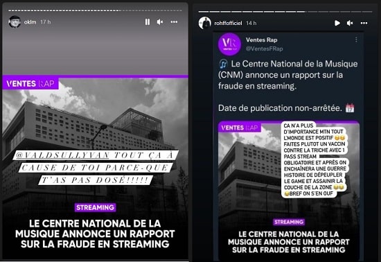 Booba et Rohff réagissent à l’annonce d'un rapport sur la fraude en streaming