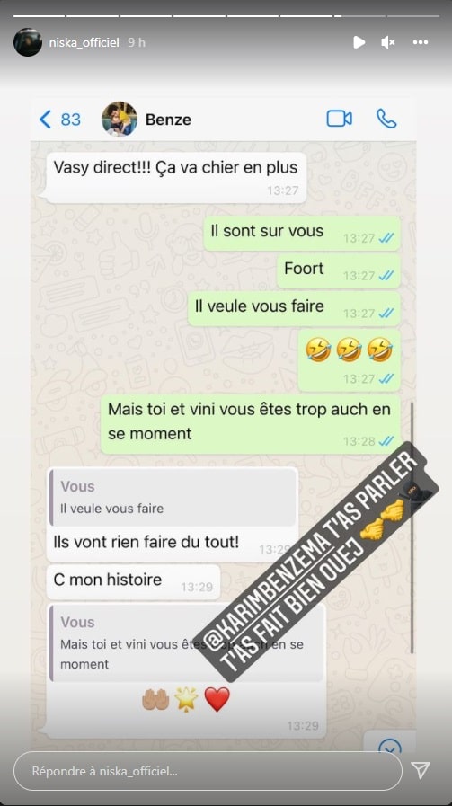Benzema a prédit à Niska l'élimination du PSG