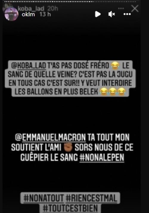 Koba LaD taillé par Booba sur son soutien à Macron et l'avertit
