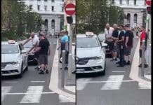 Tyson Fury à Cannes complétement bourré tape un taxi qui le recale