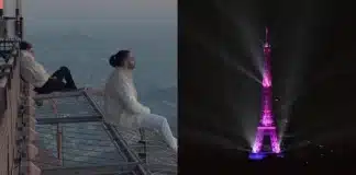 Une Tour Eiffel bleu-violet pour PNL ? On a la réponse