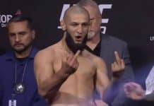 Khamzat Chimaev craque à l’UFC 279, « C’est la Tchétchénie ici bande de fils de pu*e »