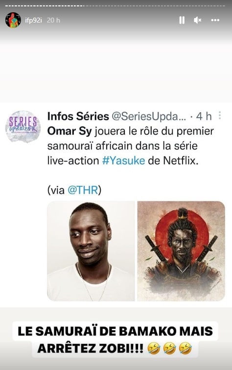 Booba humilie Omar Sy qui va incarner le premier samouraï noir 3