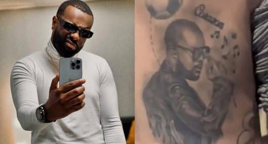 Gims : un fan se fait un énorme tatouage de son visage sur le dos