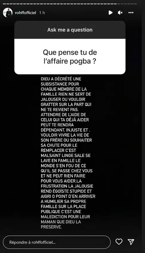Rohff ne mâche pas ses mots sur le scandale Pogba 2