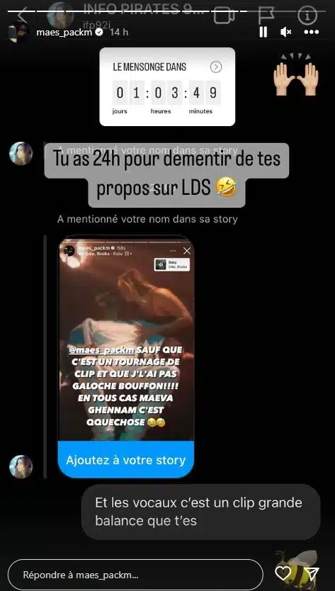 Maes se déchaîne sur Booba et l'insulte, B2O s'excuse puis le bloque 2