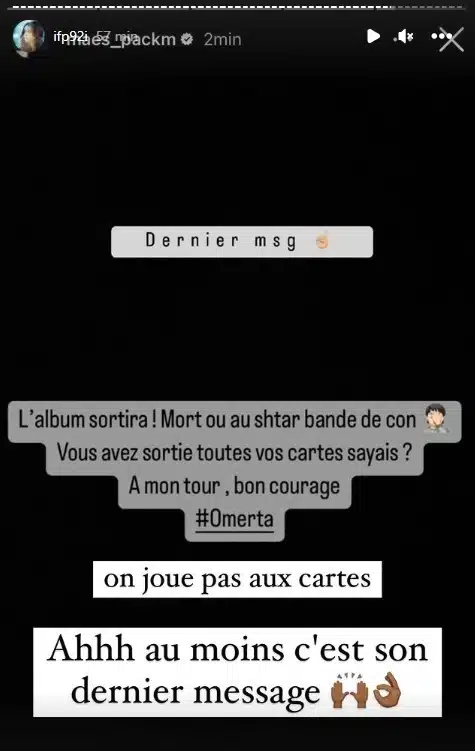 Booba traité de balance et de traitre par Maes qui l’insulte copieusement 5