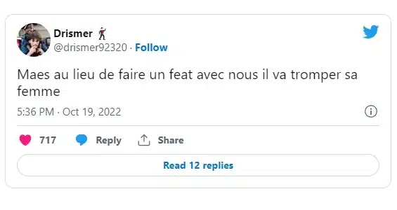 Drismer trolle Maes sur la rumeur d'adultère 2