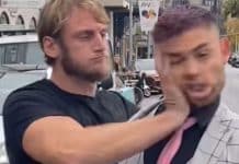 JP l’influenceur se fait gifler par Ragnar Le Breton
