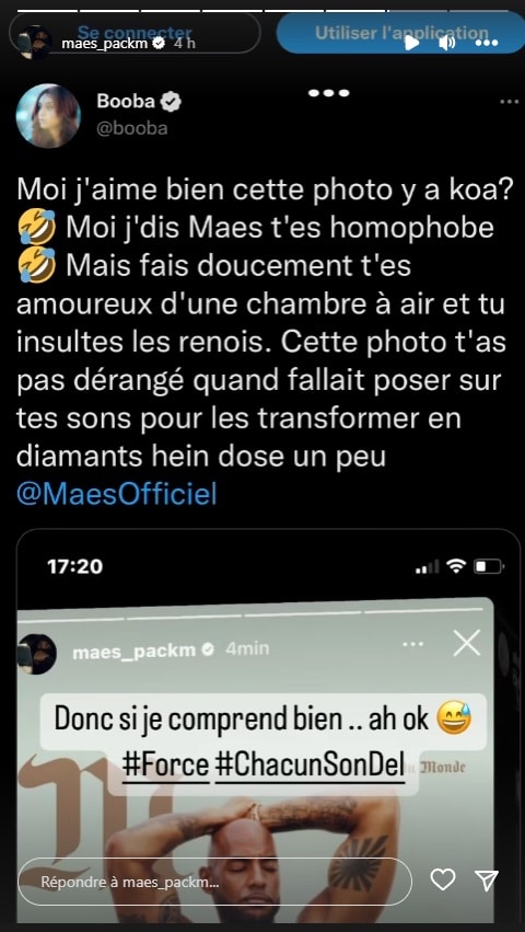 La tension monte entre Booba et Maes 2