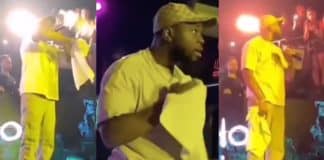 Fresh La Peufra stoppe un concert ciblé par un jet de projectile