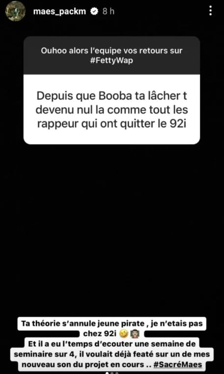 Maes atomise Booba 2