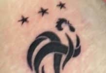 Un supporter un peu trop confiant se tatoue déjà la 3ème étoile des Bleus