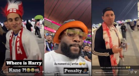 Gradur provoque les Anglais à la sortie du stade, c'est hilarant
