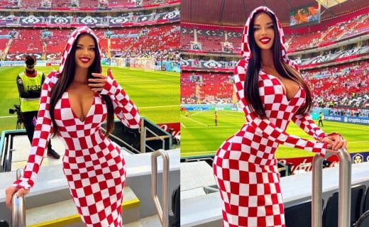 Ivana Knoll fait monter la température pour Croatie vs Italie
