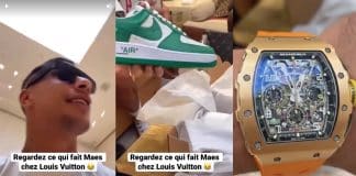 Maes se fait plaisir avec des Air Force x Louis Vuitton à 12 000 €