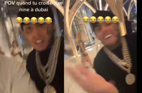 6ix9ine rencontre un Français qui s'amuse à le nommer poucave