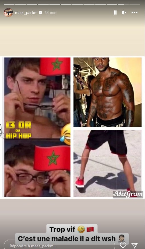 Booba s'amuse de la défaite du Maroc, Maes le dégomme 3