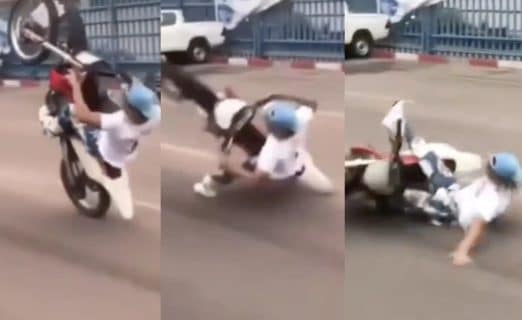 Zola blessé après une violente chute en moto