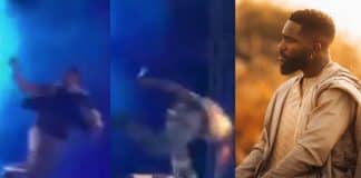 Tayc chute en plein concert et se fait une énorme frayeur