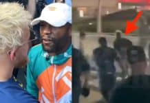 Jake Paul fuit en courant face à Floyd Mayweather puis le provoque sur Twitter