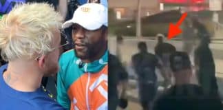 Jake Paul fuit en courant face à Floyd Mayweather puis le provoque sur Twitter