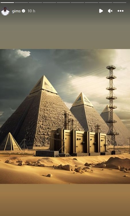 Gims se moque de ses propos sur les pyramides en centrales électriques 4